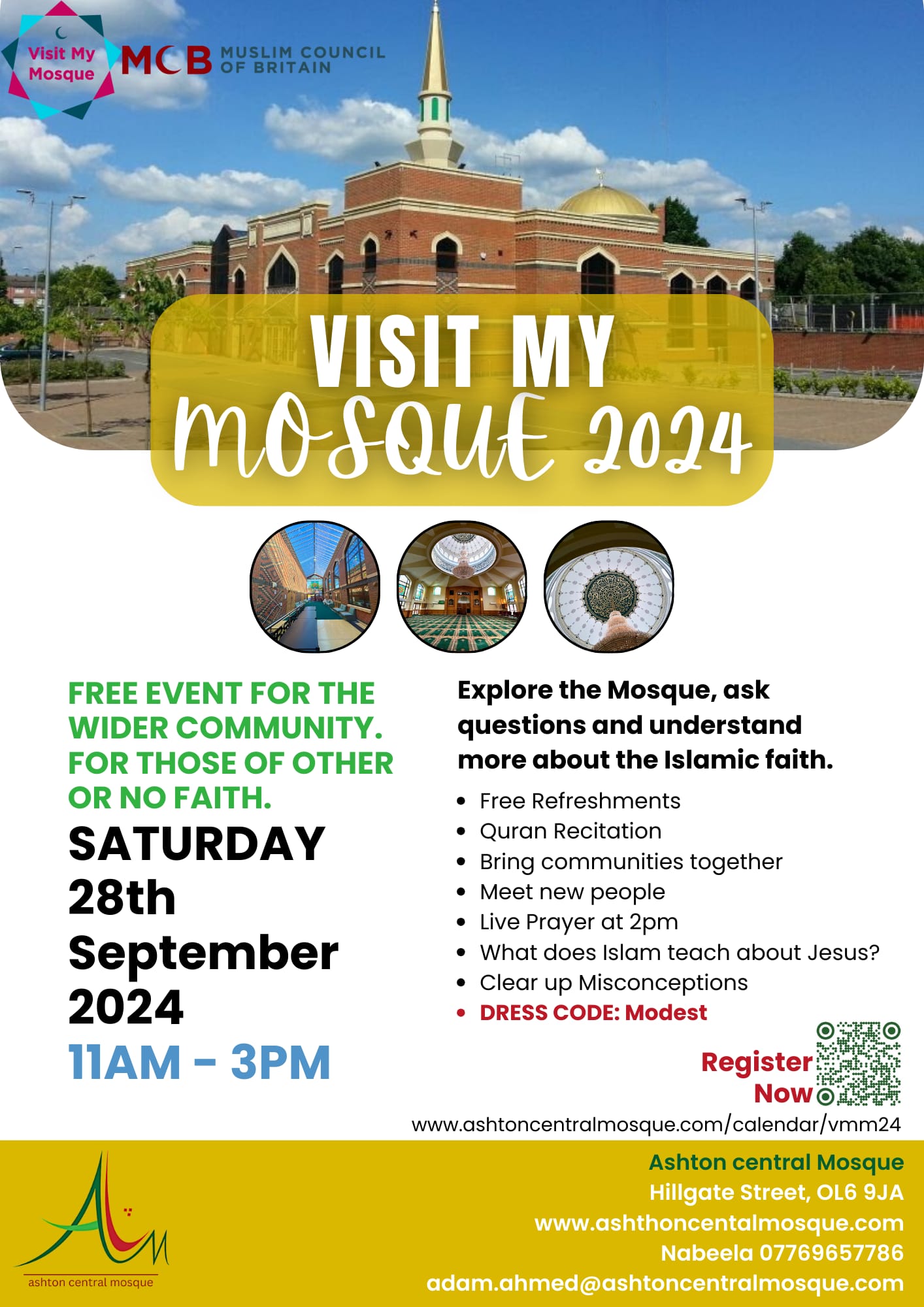 Visit My Mosque! Ashton Central Mosque